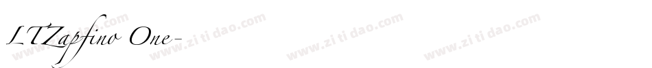 LTZapfino One字体转换